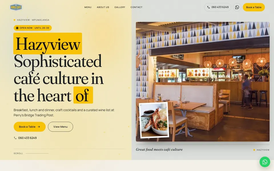 Website Revamp — Restaurant template
